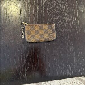 Louis Vuitton Brown Checkered Key & Card Holder